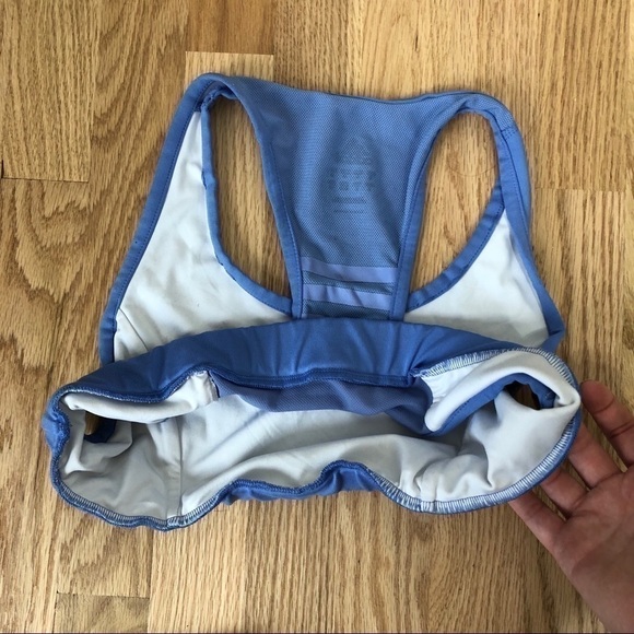 Adidas Blue Sports Bra Sz Large Women’s - Picture 3 of 5